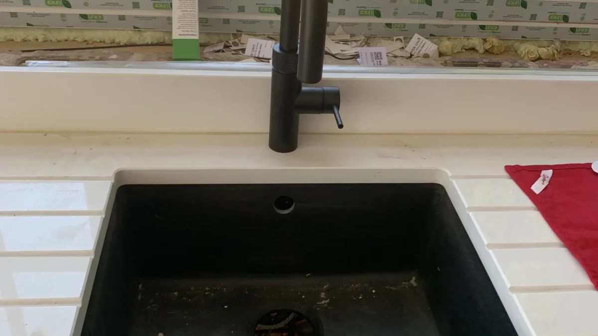 Quooker boiling-water tap installed in new-build kitchen in Attleborough, Norfolk