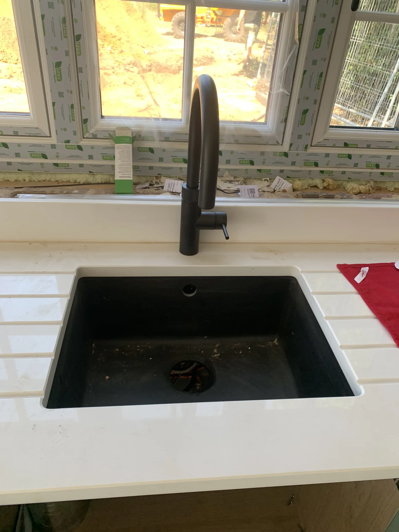 Quooker boiling-water tap installed in new-build kitchen in Attleborough, Norfolk