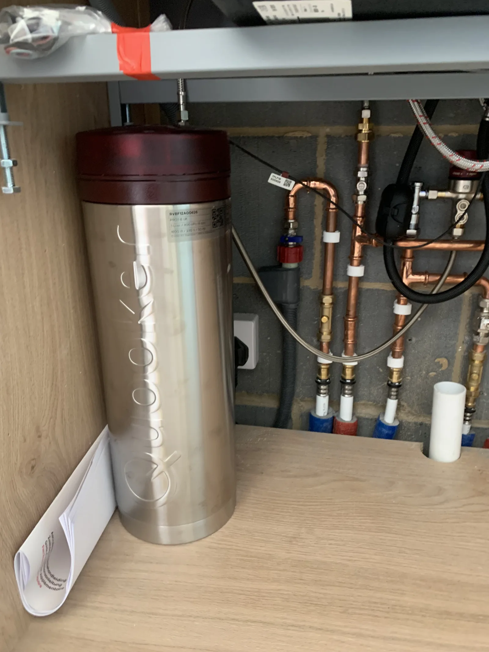 Quooker water system installed in Attleborough kitchen by EPH Services