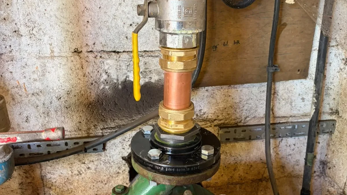 Completed borehole repair Beeston Norfolk with new pipework