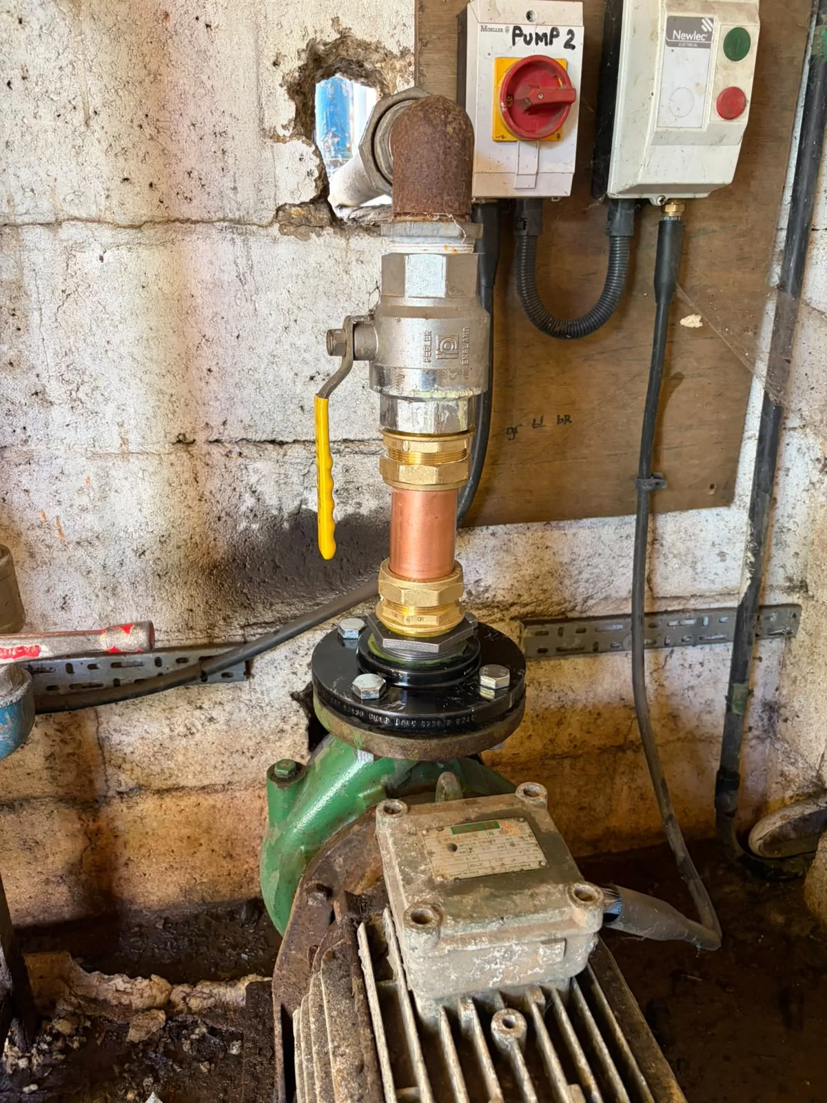 Completed borehole repair Beeston Norfolk with new pipework