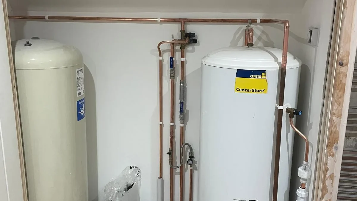 Unvented cylinder and accumulator installation in Martham Norfolk by EPH Services