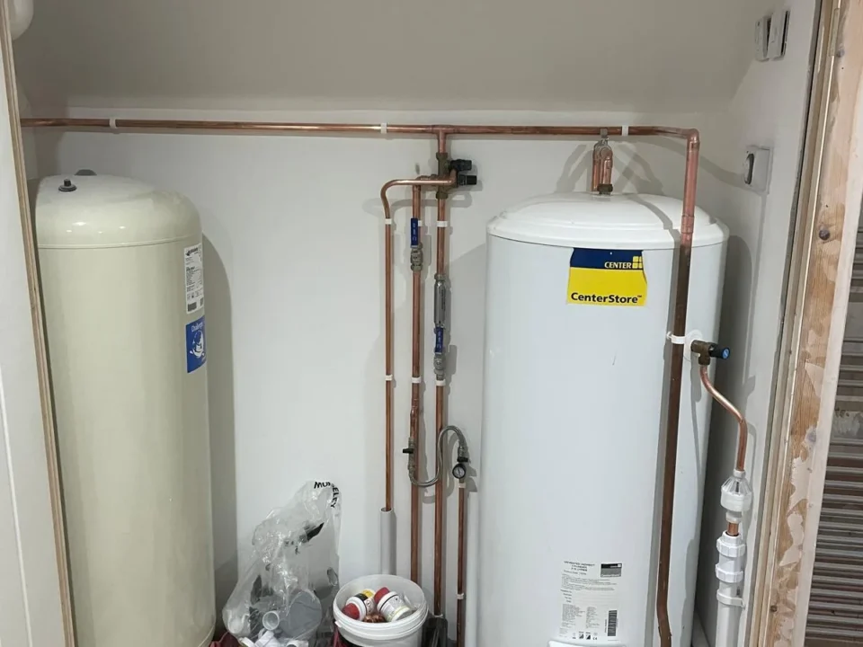 Unvented cylinder and accumulator installation in Martham Norfolk by EPH Services