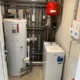 Worcester Bosch Greenstar utility oil boiler and unvented cylinder installation Mileham